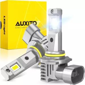 AUXITO 9145/9140/H10 LED 안개등 전구 또는 DRL 600 슈퍼 브라이트 6500K 쿨 화이트 라이트 9145 차량용