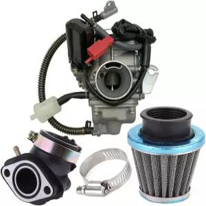 GY6 4행정 엔진용 150cc 카뷰레터 전기 초크 모터사이클 스쿠터 152QMJ 157QMI 흡기 매니폴드 포함