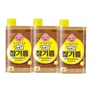 오뚜기 옛날 참기름 450ml, 3개