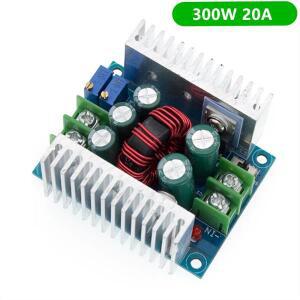 300W 20A DC-DC 벅 컨버터 6-40V 1.2-36V로 스텝 다운 모듈 일정 전류 드라이버 전원 전해 콘덴서