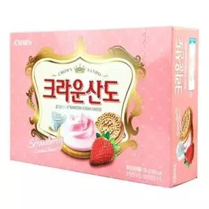 크라운 산도 딸기크림 323gx4개(반박스)+사은품