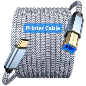 맥북 프로 노트북 컴퓨터용 USB TO EPSON 프린터 피아노 키보드 컨트롤러 코드 타입 10FT MIDI 스캐너 케이블 MIDI 삼성용 브라더 제록스