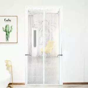 리빙피스 E1S0J3E9 스트라이프 문 (100x210cm) 화이트