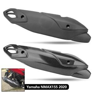 NMAX155 용 바이크 오토바이 배기 파이프 커버 머플러 열 차단 직선 보호