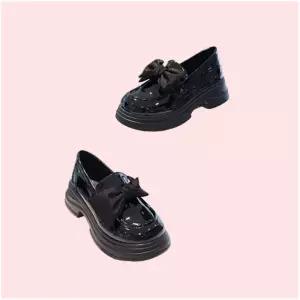 고세 여성 여자 우먼스 애나멜 리본 청키 로퍼 단화 스니커즈 신발 OZP5F005 블랙 4.5CM 4507854