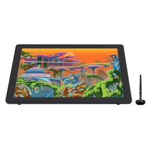 HUION KAMVAS 22 플러스 그래픽 드로잉 조절 RGB 틸트 스타일러스 QD 프리 태블릿 안드로이드 8192 스크린 가능한 5인치 압력 배터리 라미네이트 지원 LCD 21 140 스탠드