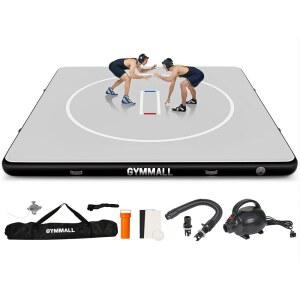 GYMMALL 레슬링 매트 공기 주입식 5M 실내용 훈련 PVC 매트 체육 10 수상 2CM 5피트 요가 체조 6피트 13피트 가정 16 방수 두께의 접이식 실외 MMA 그래플링용 주짓수 4인치 BJJ 10피트 5피트