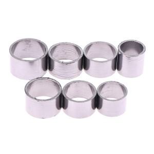 바이크 오토바이 머플러 배기 파이프 흑연 개스킷 도장 링 28-38mm 내부 직경 소음기 커넥터 모토 더트 피