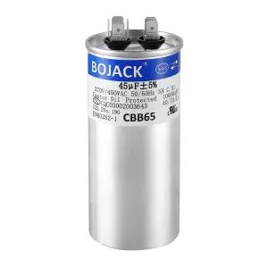 BOJACK 45 uF MFD 370/450V CBB65 AC 모터 런 또는 팬 스타트 및 냉각 열 펌프 에어컨용 라운드 커패시터