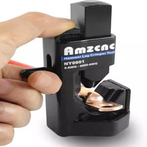 AMZCNC 해머 러그 크림퍼 공구 - 0000 AWG 배터리 및 용접 케이블 8 4/0 와이어 게이지