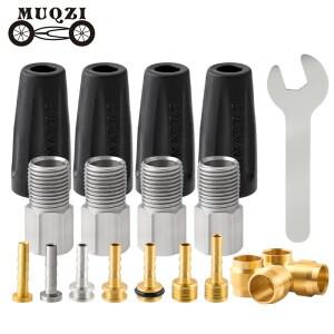 MUQZI MTB 자전거 오일 바늘 올리브 헤드 슈트 BH90 튜브 파이프 유압  호스 프레싱 링 T 브레이크 액세서