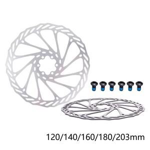 MTB 자전거 브레이크 로터 203mm180mm160mm140mm120mm 6 인치 스테인레스 스틸 유압 도로