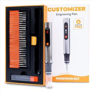 RESPARKED CUSTOMIZER 조각 이전 CULIAU 아티스트 위한 사용자를 마스터리 무선 충전식 휴대용 초보자 최고의 30비트 표면 도구 50개 가이드 무료 이상의 DIY 친화적