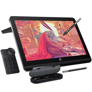 XPPEN 4K UHD 아티스트 프로 19세대 16384 압력 SRGB 색상 46 107억 5인치 태블릿 듀얼 미니 156 7CM 드로잉 스크린 모니터 가지 키다이얼 18 스타일러스 눈부심 방지 포함 그래픽