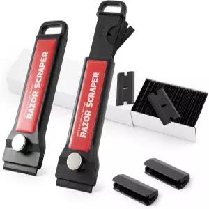 고메이크 플라스틱 면도날 스크래퍼 도구 - 블레이드 용기 2PCS 접착 라벨 및 데칼 스티커 제거를 위한