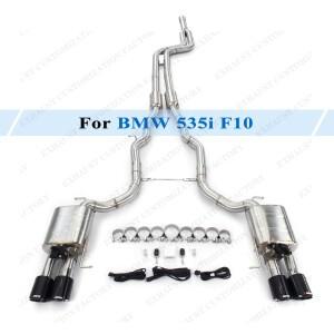 2011- BMW 호환 535i F10 3.0T 고성능 머플러 밸브트로닉 배기 파이프 리모컨용 브러시드 캣백 시스템