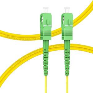 FLYPROFIBER OS2 SC APC TO 광섬유 OS1 옐로우 케이블 3피트 5M 옵션 125UM 케이블 모드 OD 1M OS2 3피트 1M 50M 길이 싱글 패치 호환 0MM 심플렉스