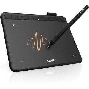 UGEE S640 그래픽 드로잉 태블릿 디지털 틸트 안드로이드용 배터리 10개 민감도 윈도우 레벨 압력 익스프레스 아트 패드 기능 스타일러스 8192 PC 포함 없는
