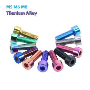 M5 M6 M8 녹색 검정 금색 보라색 파란색 육각 소켓 앨런 전동 나사 볼트