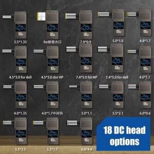 PD100W Type-C-DC 플러그 변환기 USB 노트북 충전 어댑터 Lenovo Thinkplus HP DELL 용 전원 커넥터 팁