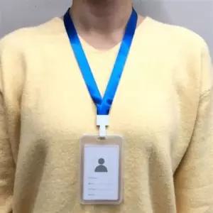 1개 블루 케이스 포함 사원증 카드 목걸이 지갑 줄 명