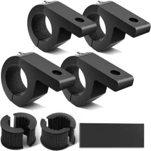 Nilight - 90028D 4PCS LED 라이트 바 수평 클램프 장착 키트 0.75인치 1.25인치 불 루프 랙 롤 케이지 ATV