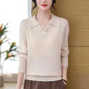 마킷5 여친 니트 캐주얼 가을 패션 얇은 폴라넥 긴팔 폴라티 JEN3