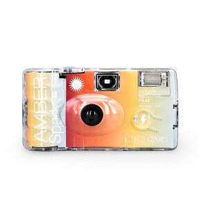 RETO AMBER SPARK 35MM 일회용 필름 카메라 컬러 27EXP 필름 필름 내장 없음 사용하기 쉬움 포함 네거티브 플래시 배터리 일회용 초점