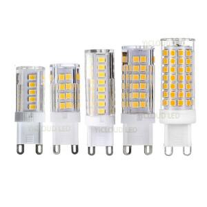 10개 G9 LED 조명 7W 9W 12W 15W 18W AC 220V 램프 전구 SMD 2835 30/40W 할로겐 대체