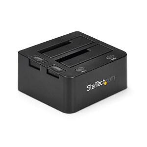 STARTECH COM DUAL BAY USB TO 도크 하드 SSD 드라이브 SATA 로딩 블랙 SDOCK2U33 도킹 5인치 II 외장 III 스테이션 스왑 베이 HDD