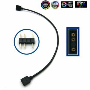 Angitu 3pin/4Pin RGB SYNC 1 ~ 1/2/3/4/5 팬 LED 스트라이프 연장 케이블 M/B ASUS GIGABYTE 용 마더 보