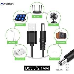 USB 전원 부스트 라인 DC 5V ~ 9V / 12V 스텝 업 모듈 변환기 어댑터 케이블 라우터 컴퓨터 용 2.1X5.5MM