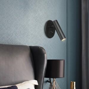 스위치 조정 가능한 호텔 침실 머리맡 Sconce 자리 Led 전등 AC110-220V와 임베디드 LED 독서 벽 램프