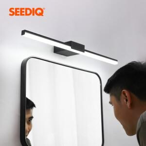 Led 욕실 벽 램프 알루미늄 거울 블랙 화이트 화장대 홈 현대 실내 Sconces 조명기구