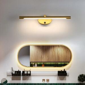 현대 LED 욕실 벽 램프 침실 목욕 거울 라인 한 터치 스위치와 하드웨어 Sconce