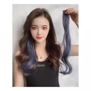 [룽스_62]포인트 컬러 긴머리피스 헤어피스 붙임머리 가발