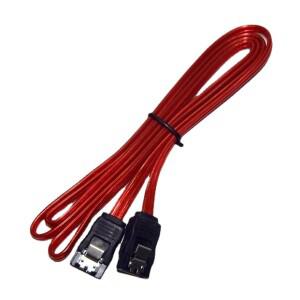 SATA3 데이터 확장 전원 케이블, 더블 메탈 버클, 풀 구리 코어, 레드 1m