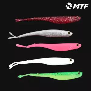 MTF 5인치 광어 다운샷 웜 샌드고스트 쉐드웜 6개입 우럭 참돔 농어 놀래미