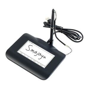 FP430S 전자 시그니처 패드 USB 캡처 디스플레이 패드 스타일러스 윈도우 컴퓨터 있는 노트북용 포함 10 컬러 백라이트가 3인치 LCD 11