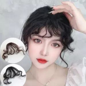 [룽스_62]부분 가발 앞머리가발 꼬불 곱슬 붙임머리 똑딱이