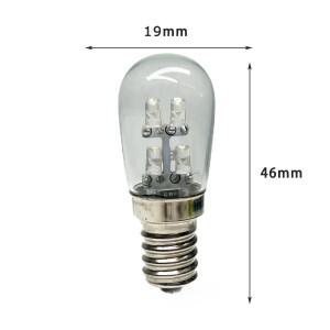 LED 전구 E12 램프 비드, AC 110V 220V 인라인 1W 장식 광원 플라스틱 PC 유리, 차갑거나 따뜻한 흰색