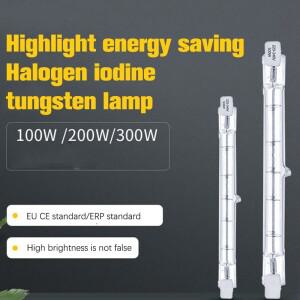 1Pc 100/200/300W 할로겐 램프 118mm 더블 엔드 선형 R7s 전구 AC230V 가정용 장식
