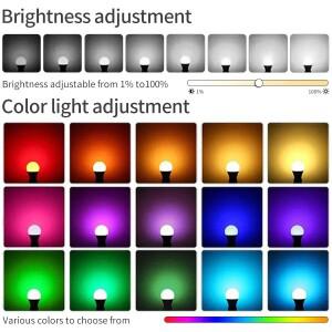 스마트 Led 전구 E27 Tuya 라이프 블루투스 App 제어 220V 110V RGB 조명 앰플 홈 인테리어 스포트라이트