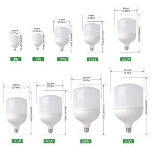 5-10pcs LED 전구 AC 220V E27 램프 60W 7W Lampada 빛 Bombilla 스포트라이트 조명