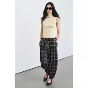 ZARA ZW COLLECTI온 체크 팬츠 - 그레이 22트루8825803