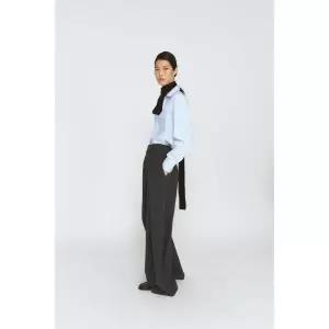 ZARA ZW COLLECTI온 와이드 레그 팬츠 DARTS - 그레이 7트루49046802