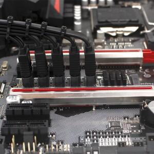 M.2 M-Key PCI Express-SATA 3.0 확장 카드 JMB585 칩셋 변환기 OS/Windows/Linux 6Gbps 5 포트 지원