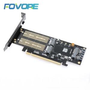 mSATA M.2 PCIe 어댑터 NGFF NVMe AHCI 미니 B 키 b e 변환기 카드
