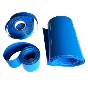리튬 배터리 열수축 필름, PVC 튜브 슬리브, 폭 160-400mm, 블루 18650 21700 26650/32650, 1kg