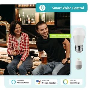 RGB 스마트 LED 전구 디밍 가능 Tuya Gu10 C37 A60 E14 E27 B22 라이트 Wifi 매직 램프 AC 110V 220V Alex